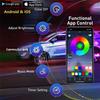 LED-Auto-Innenraum-Umgebungsstreifenlichter, RGB-Faseroptik-Atmosphären-Neon-Beleuchtungsset mit APP-Fernbedienung, Auto-Dekorationslampen