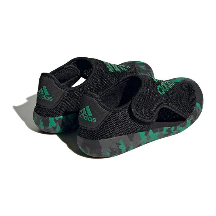 Adidas Altaventure 2.0 Simple Comfortable Non-Slip Durable Sandals Kids Sandals Black Green FZ6510