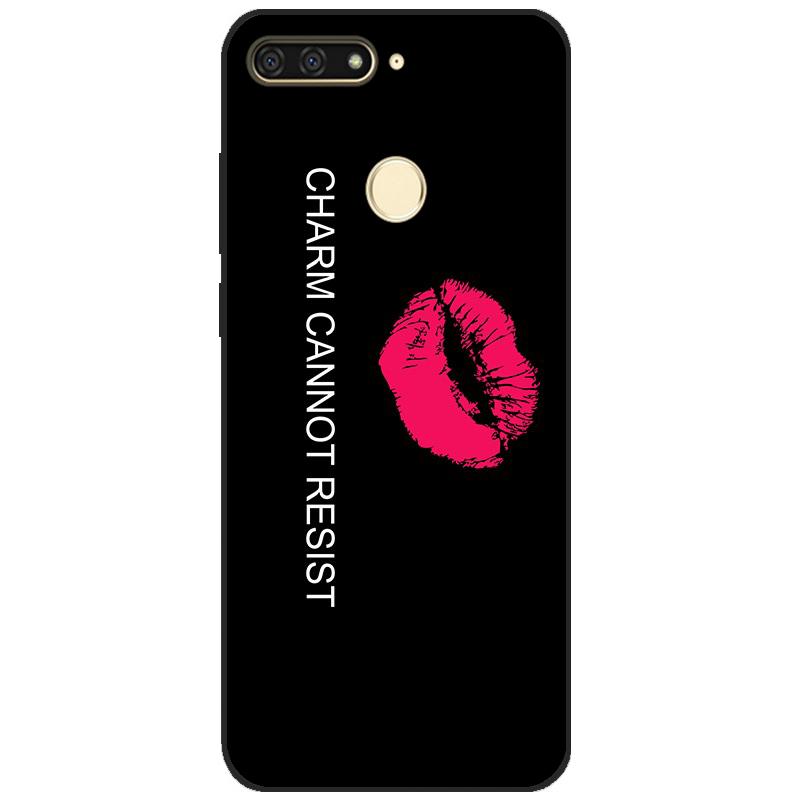 cases for huawei Y6 2018 case 5.7 inch Atu-L21 cover for huawei Y6 Prime 2018 back cover protective soft touch tpu flower rose