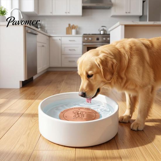 Pure Copper Disc for Dog Water Bowl Purification Dog, 4-Inch Diameter Disc, Raised Fountain with 3-Point Support Dispenser Durable