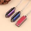 4-Hole 8-Tone Mini Necklace Harmonica Musical Instrument Toys For Kids Children'S Elementary School Entrance Music Toy Gift