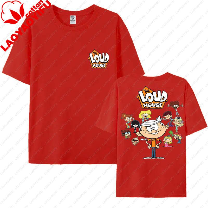 The Loud Houses T Shirt Casual Funny Y2k Clothes Cartoon Comedy Theme Graphic Tees Unisex Unisex Harajuku Streetwear Ropa De Mujer