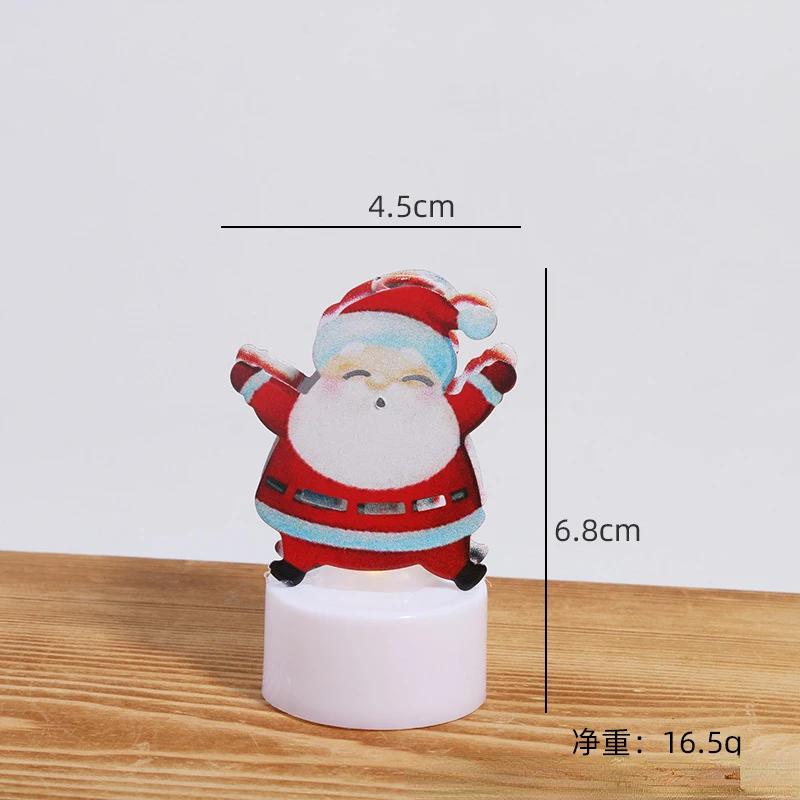 Christmas LED Light Snowman Santa House Luminous Cabin Merry Christmas Decor for Home Xmas Tree Ornaments Kids Gifts New Year