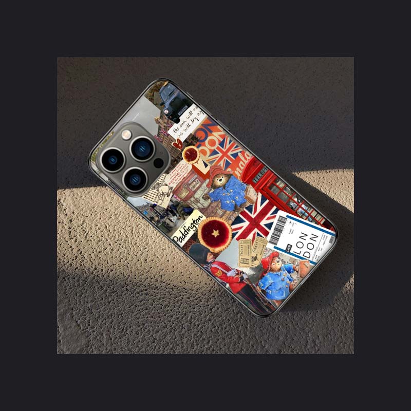 Cute P-Paddington Bear Phone Case For Iphone 16 15 Plus 13 12 Mini 17Air 16E 11 14 Pro 17 Pro Max Cover Shell Coque Soft Clear C