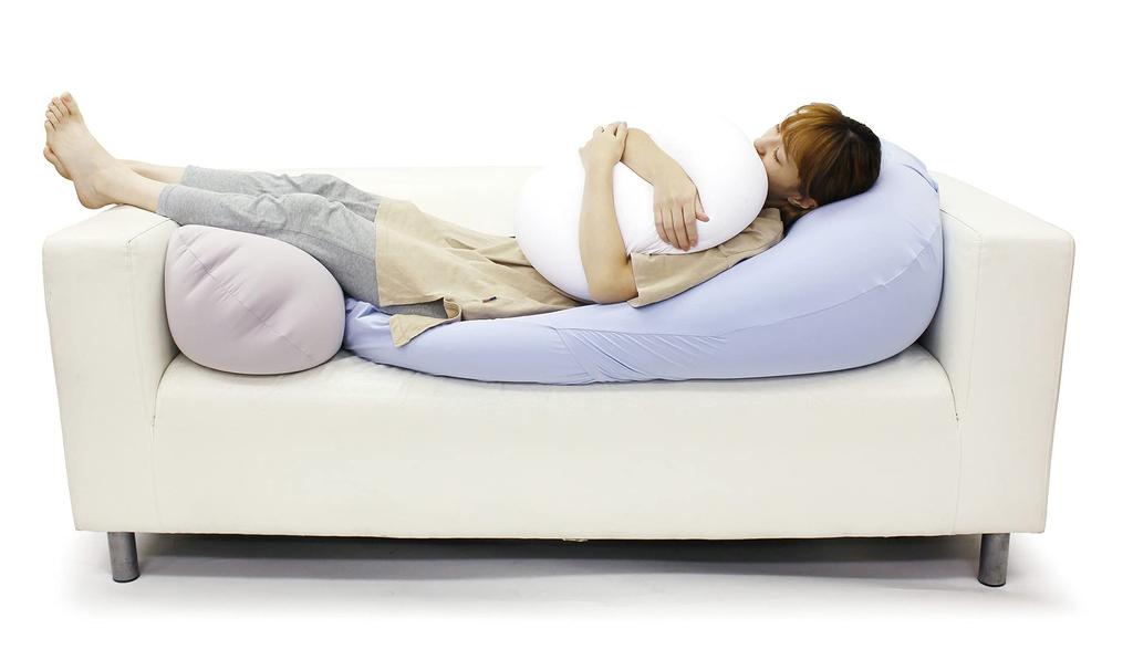 MOGU Pillow Shine White Width 56cm X Height 110cm X Height 20cm Dream Pillow On the Clouds Set Approx. Body/Cover