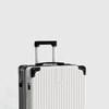 Leather Spinner Suitcase with Pull Handle, Large Capacity, Combination Lock - Perfect for Women, Men, and Students.
