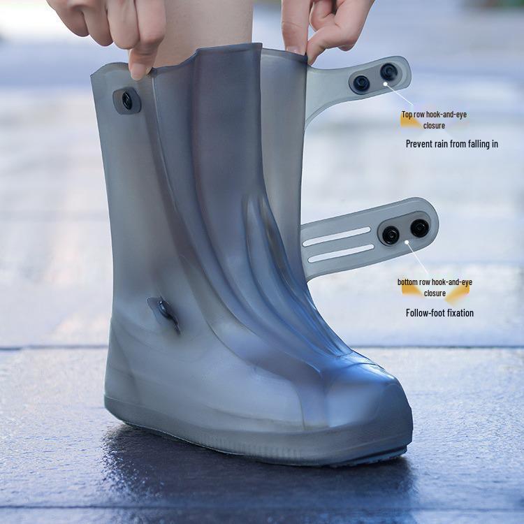 Waterproof Non-Slip Silicone Shoe Covers for Men and Women - Thickened Wear-Resistant Rain Boots