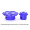 1:2 Nylon Bevel Gear 1M 15/30 20/40 Teeth 90 Degree Plastic Spur Bevel Gear BULE