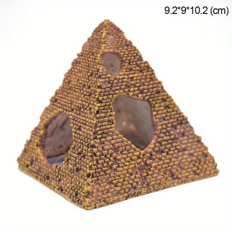 Akvarijní ozdoba krajina simulace pyramida úkryt pro krevety a ryby dekorace do akvária