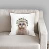 Χαριτωμένη βελούδινη διακοσμητική μαξιλαροθήκη, κάλυμμα μαξιλαριού σπιτιού, λουλούδι, κουνέλι, καναπές, ζώο, 45X45εκ.