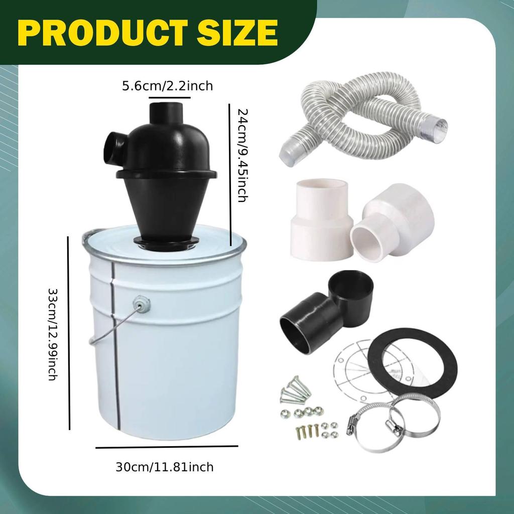 Zyklon-Staubabscheider Einfach zu installieren Praktisch Abnehmbar Robust DIY Sand-Stil A