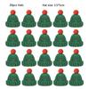 Mini Knitted Hat and Christmas Scarf Set Christmas Tree Decoration DIY Art Snowman Doll Christmas Decoration