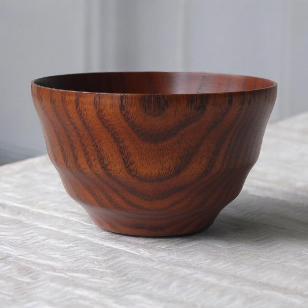 Miso Soup Modern Suri x Current Model J-Kitchens Bowl, Wooden, Fit, Lacquer, 11.7cm 6.9cm,