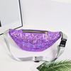Bauchtasche Damen Laser Holografische Pailletten Brusttasche Umhängetasche Crossbody Tasche Damen Vielseitige Tasche Trendige Outdoor Sport Mode Handy Tasche