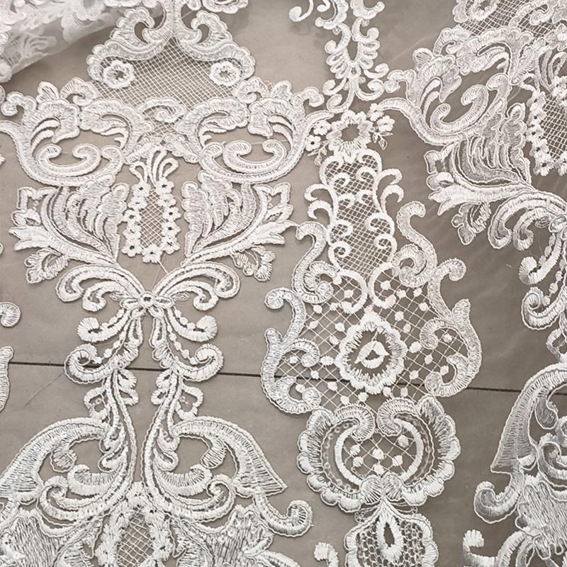 1Pc Applique Wedding Dresses Rayon Fabric Stickers Diy Handmade Lace Flower Accessories Fabric Stickers Bedding