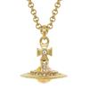 VIVIENNE WESTWOOD Saturn Ring Pattern Design Brass Necklace Women Necklace Gold 63020098-02R995