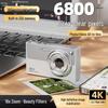 4K HD WiFi Student Camera: 68MP Dual Lens for Selfies