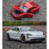 Welly 1/24 Porsche Taycan Turbo S Alloy Car Model Diecasts Metal Toy Sports Car Model High Simulation Collection Childrens Gifts