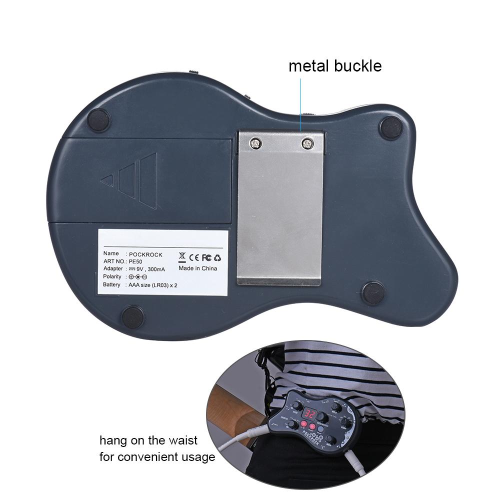 PockRock Portable Guitar Multi-effects Processor Effect Pedal 15 Effect Types 40 Drum Rhythms