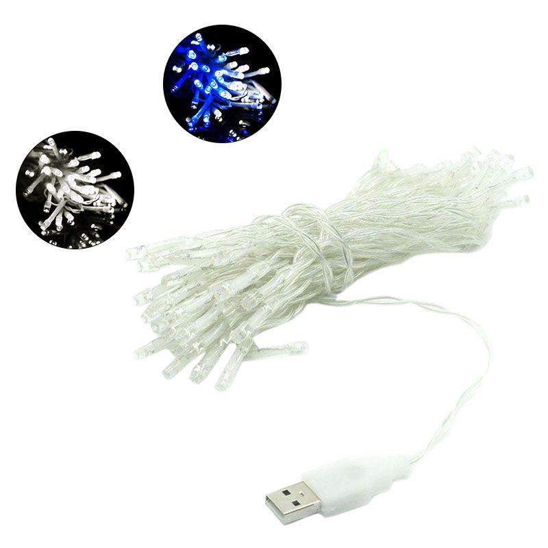 Usb Led String Of Lights With Meteor Shower Effect For Christmas And Holiday Decor