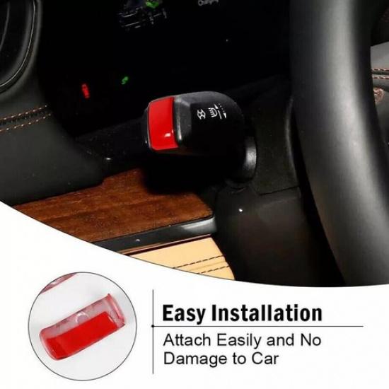 For -2024 Jeep Grand Cherokee ABS Red Turn Signal Lamp+Rain Wiper Lever Trim