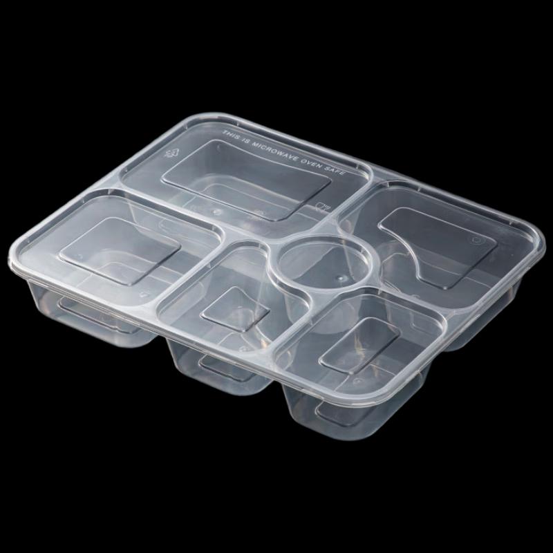 

Disposable PP 6-Compartment Takeout Meal Prep Boxes