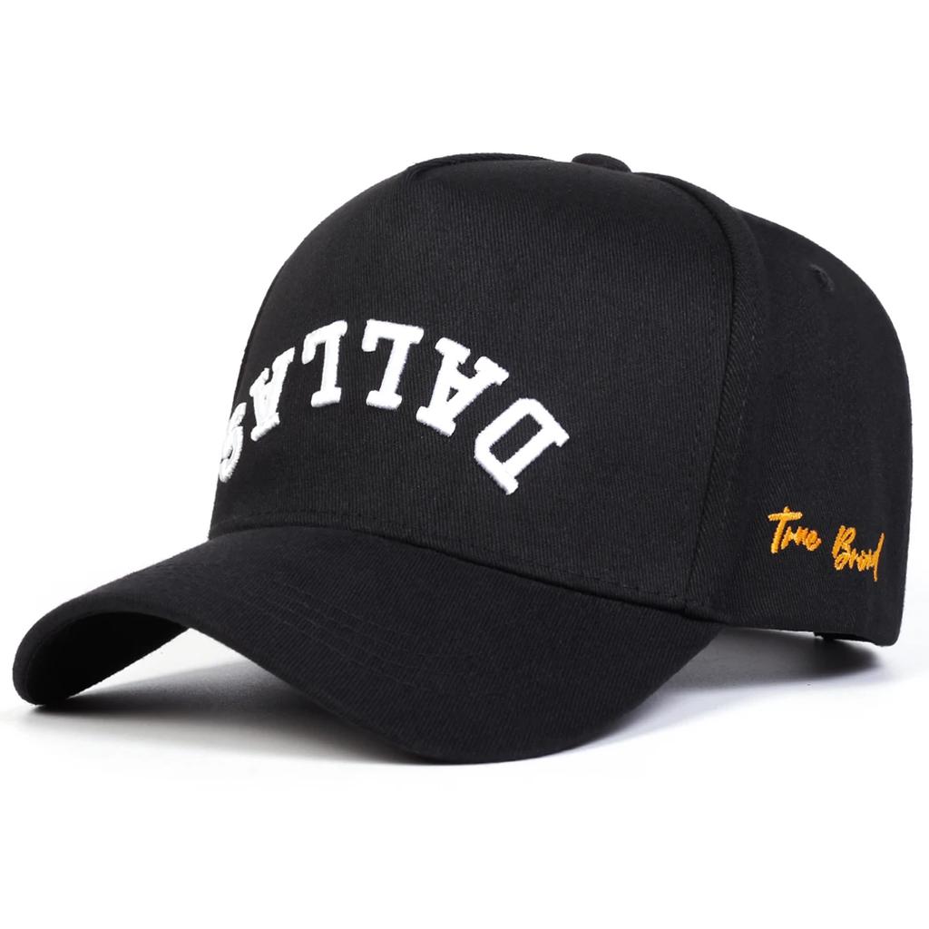 Cappellini da Baseball Unisex DALLAS con Ricamo di Lettere Cappelli Casual Regolabili Cappello Parasole da Esterno per Primavera e Autunno