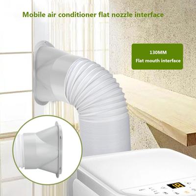 Air Conditioner Exhaust Pipe Connector Flat Portable Air Conditioner Exhaust Duct Interface Pipe Connector Accessories