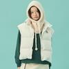 Munsingwear Women Detachable Puffer Down Vest Ivory Mq422pjpo2