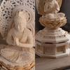 Wooden Buddha Seishi seated Guardian deity of the zodiac for those born in the year of the horse Bosatsu statue, Bosatsu, figure, 22.5cm (wooden