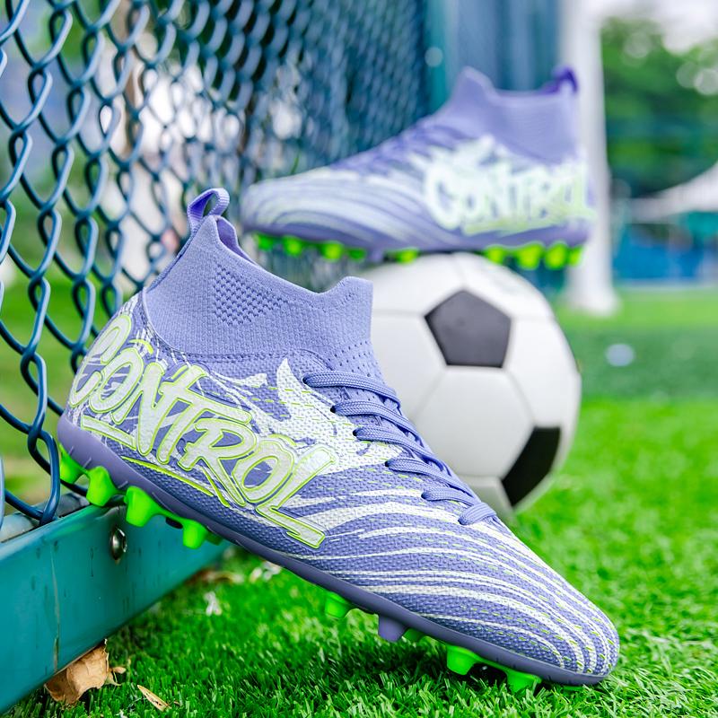 New Men Soccer Shoes Football Boots High-quality Indoor Sports Shoes Outdoor High Ankle Non-Slip Ultralight Futsal Non-Slip