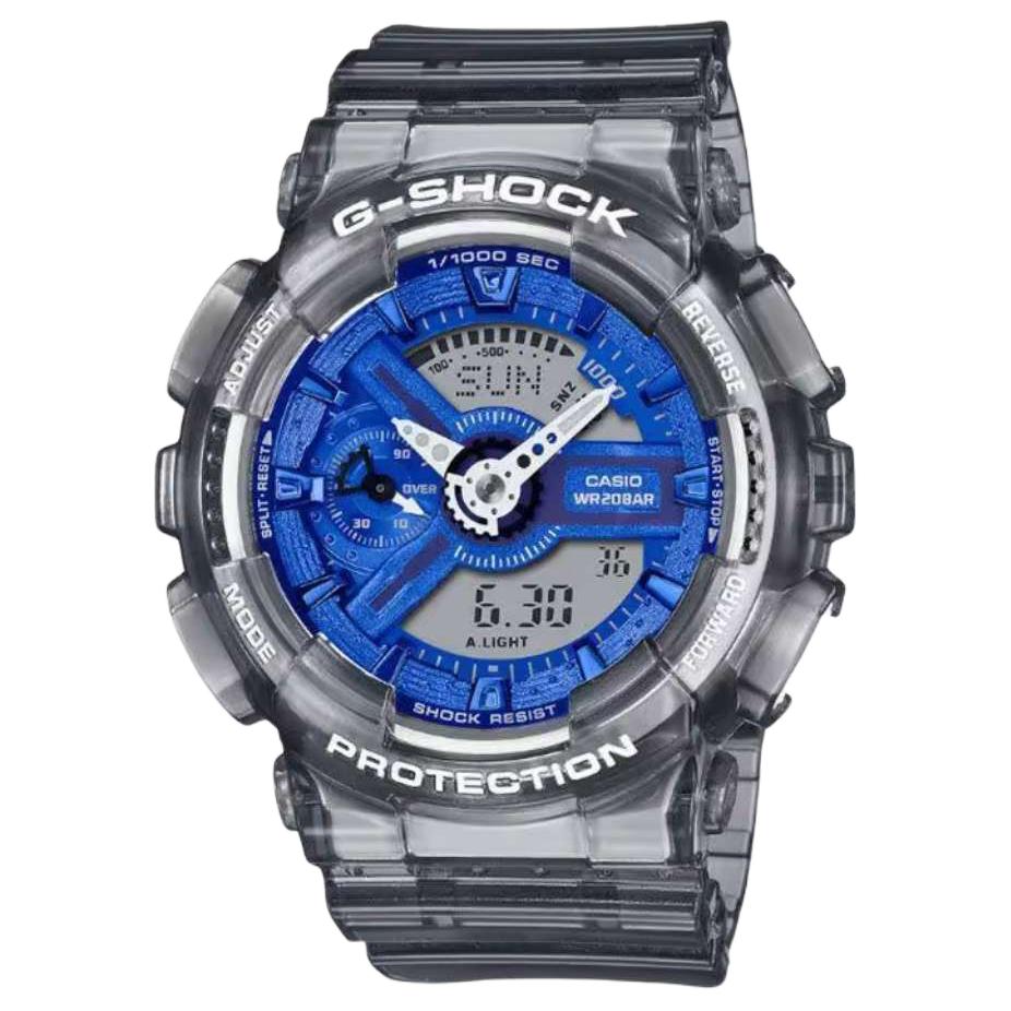 

Casio 200 M Waterproof Quartz Movement Resin Strap Watch Women watches Blue GMA-S110TB-8A Blue Dial