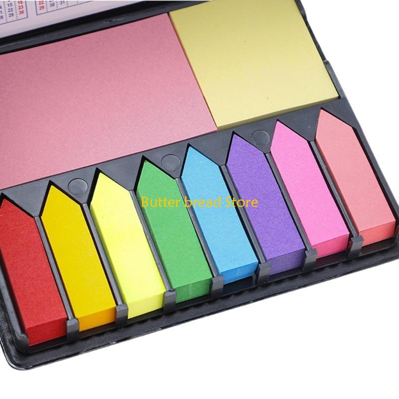 W89C Sticky Note Set with Calendar 2025 Self-Adhesive Post Note Writable Memo Pad