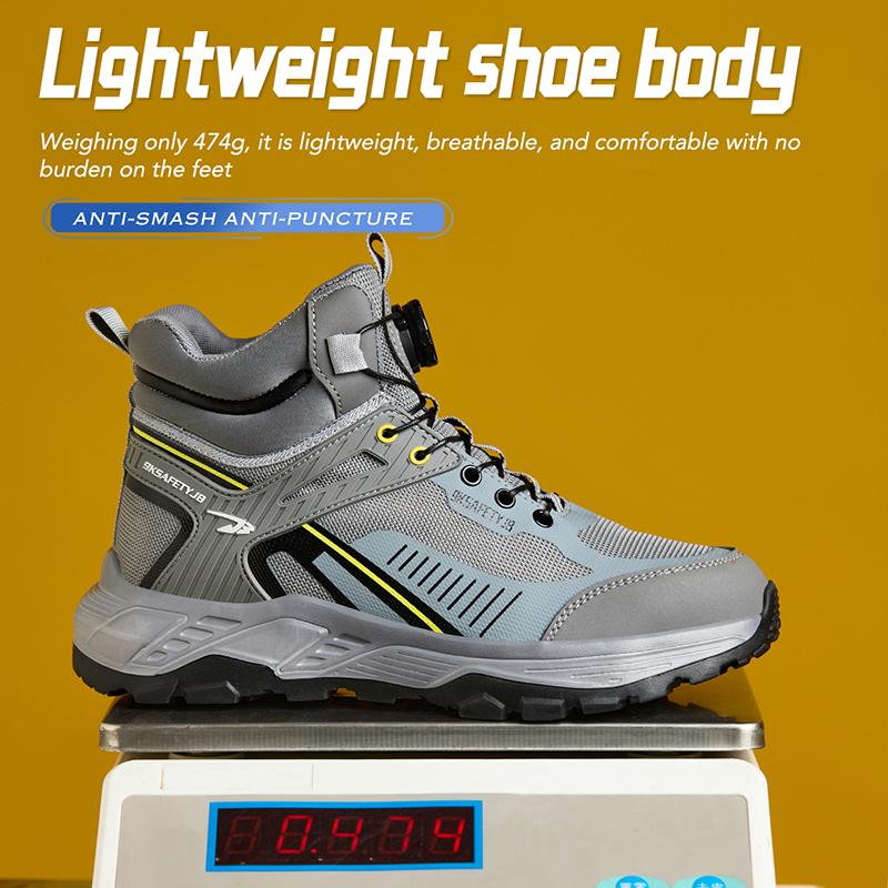 Steel Toe Shoes for Men Women Protective Work Boots Comfortable Work Shoes Puncture Proof Safety Sneakers Indestructible Shoes