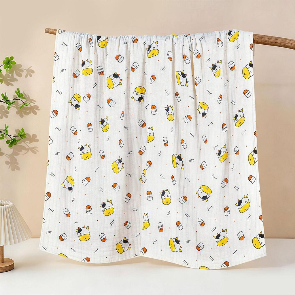 Soft Cotton Baby Gauze Bath Towel & Blanket for Newborns - Mother-Baby Grade