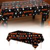 For Camping For Halloween Gathering Plastic Table Cloth Halloween Tablecloth Festive Gathering Halloween Tablecloth