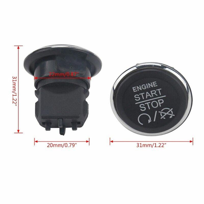 !new! Car Engine Push Button Start Stop Ignition Switches for Dodge Charger Challenger Grand For RAM C/V 2012-2015