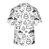 Men's Short Sleeve V-Neck Christmas Scrub Top with Chest Pocket and Print