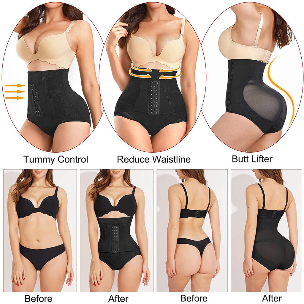 Tummy Shaper for Women Butt Lifter Shapewear High Waist Trainer Panties Body Shaper Corset Compression Underwear
