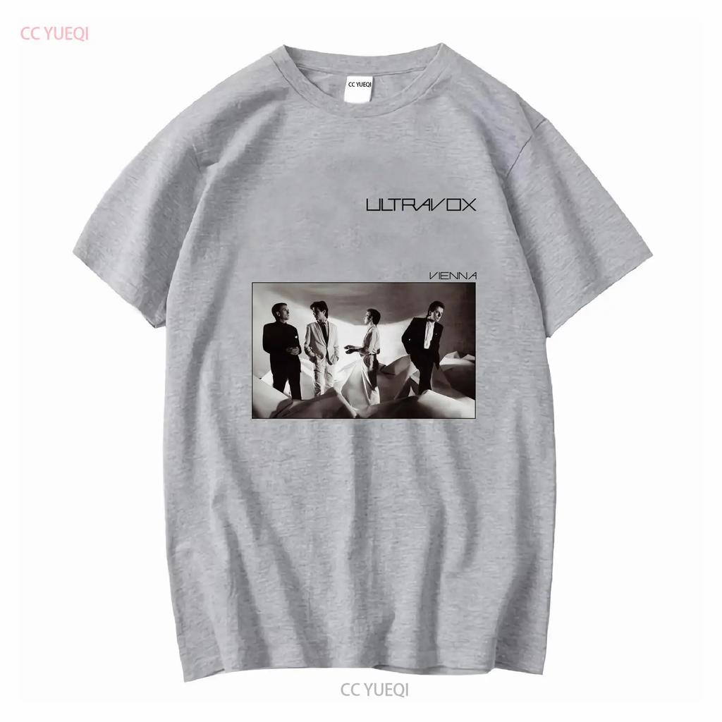Bavlněné tričko Ultravox Vienna Music Chris Cross Warren Cann Billy Currie vintage Prané grafické Ležérní streetwear Strečové