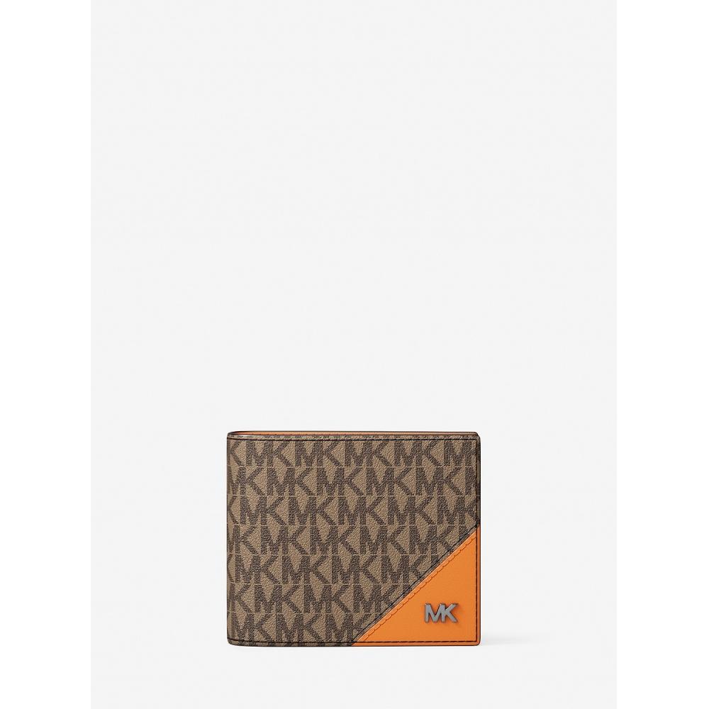 

Michael Kors Cooper Billfold Wallet Mk Signature 36t5lcof2b3358 Pop Orange F