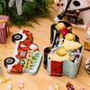 Santa Claus Candy Cookies Tin Snowman Cookie Tinplate Box Gift Packing Box  Christmas