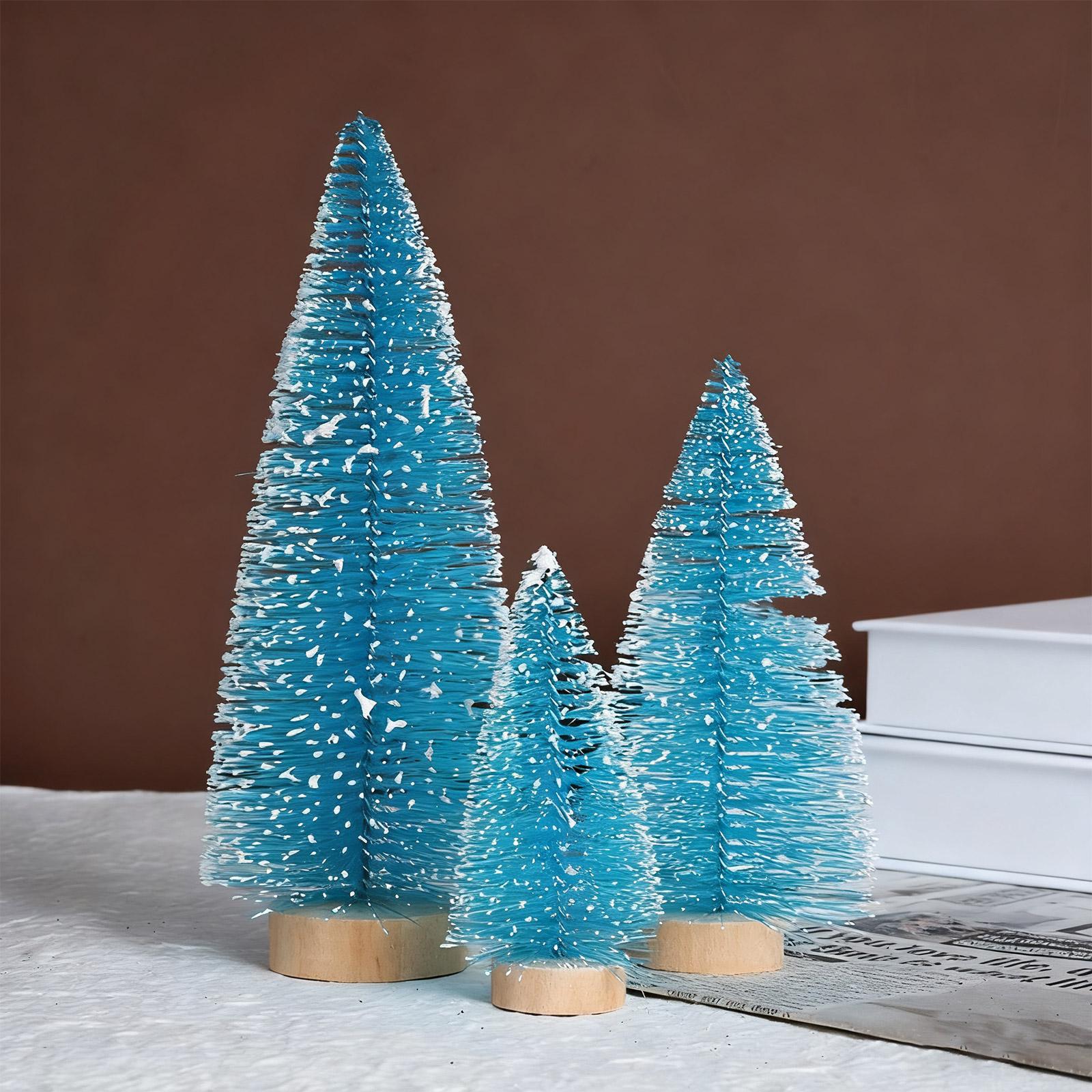 

Snow Simulation Christmas Tree Shopping Mall Window Decorations Christmas Gift Ornaments Christmas Decorations MiniChristmas Tree One Size небесно-голубой