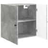 Wall Mounted Cabinet Concrete Grey 59 x 31 x 60 cm Particleboard