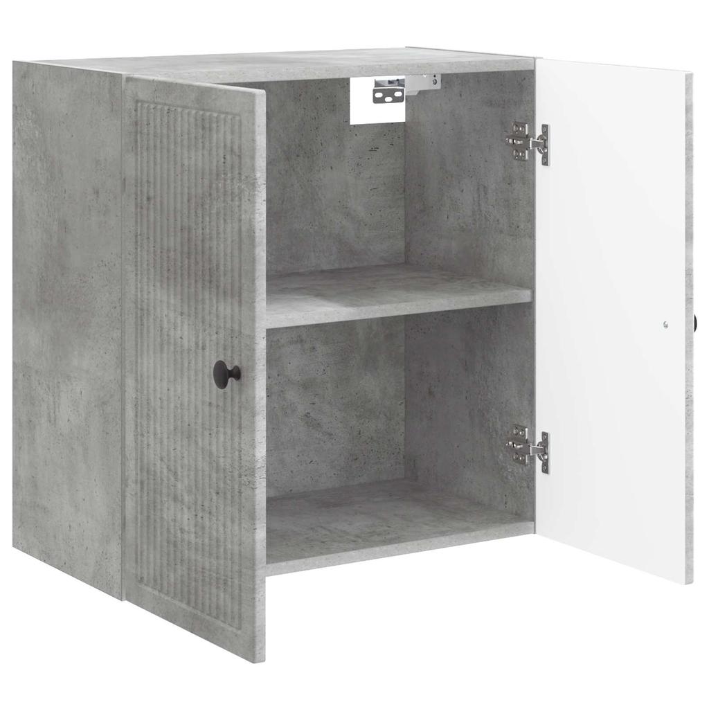Wall Mounted Cabinet Concrete Grey 59 x 31 x 60 cm Particleboard