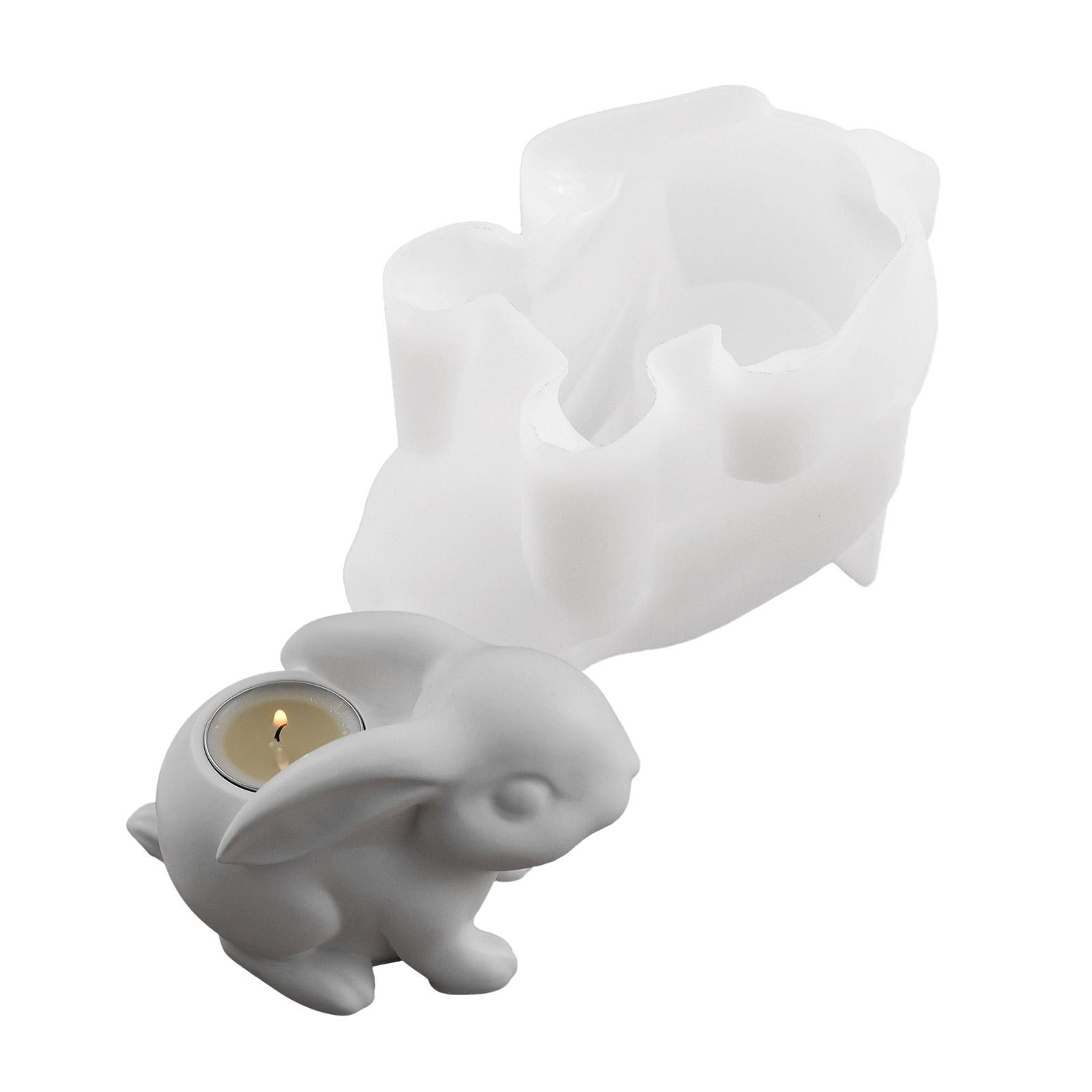 

Easy Releasing Rabbit Shape Silicone Mold Flexible Candle Cup Moulds for Creating Unique Resin Crafts and Gift Boxes 1