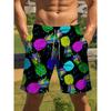Summer Men's 3D Printed Beach Shorts Fashion Versatile Trend Breathable Casual Vacation Style