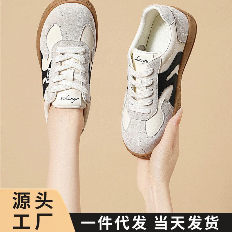 A retro thick baseplate shoes spring Forrest Gump shoes fashion versatile casual comfortable sports moral training shoes women's shoes