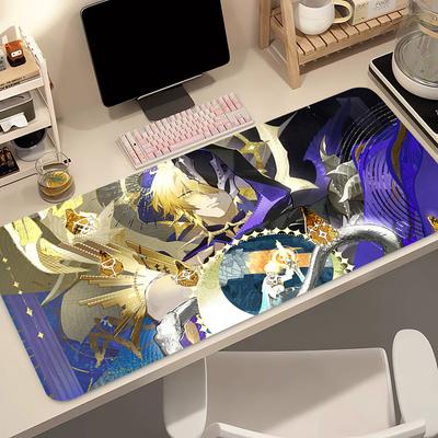Mouse Pad Anime Gamer Tablet Varmilo Keyboard Pad Honkai Star Rail Phainon Extended Desk Mat Laptop Gaming Accessories Mousepad
