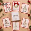 Personalized Christmas Gift Cards Merry DIY Card Kit, Embroidery Stitching Greeting Handmade Making Supplies Set with Tree Design, Beginner-Friendly